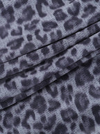 Leopard Print Layered Crop Top image 5