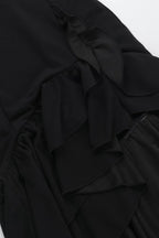 Halter Deep V Ruffled Bodycon Party Dress image 9