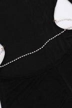 Backless Chain Long Sleeve Split Party Dress image 12