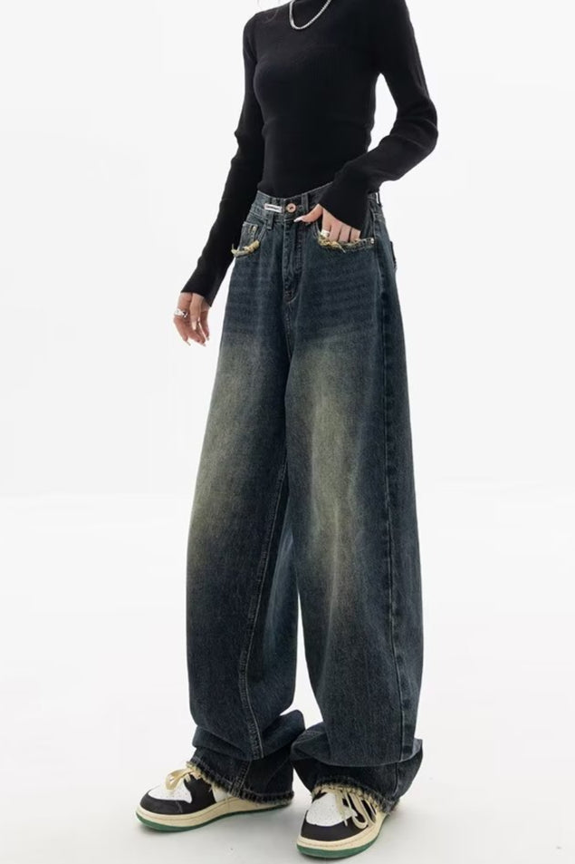 High Rise Loose Fit Vintage Jeans image 4