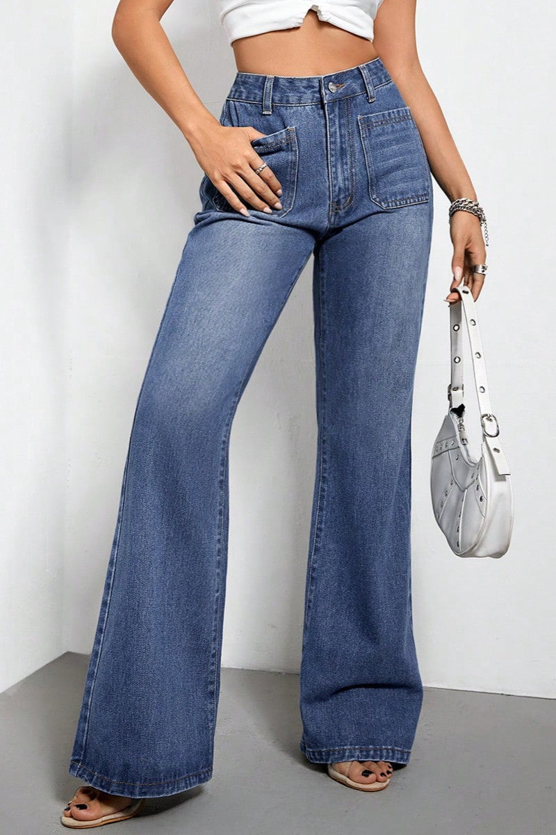 High Rise Straight Cut Jean image 1