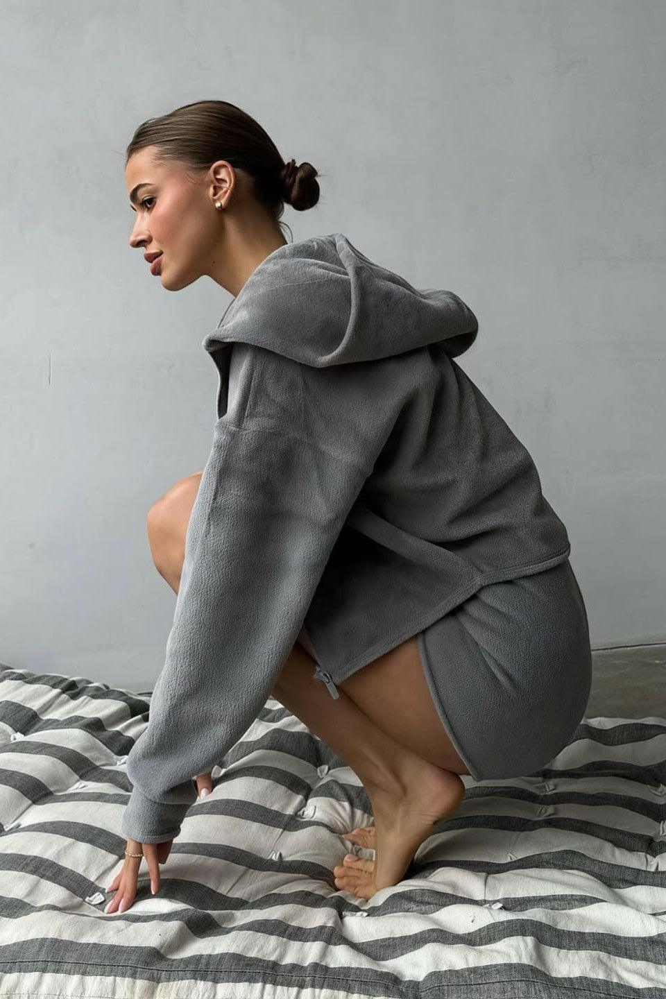 Fuzzy Solid Cardigan Tank Three Piece Set image 9