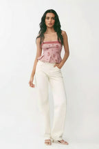Pure Desire Floral Print Ruffled Cami Top image 3