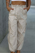 Street Style Drawstring Cargo Pant image 1