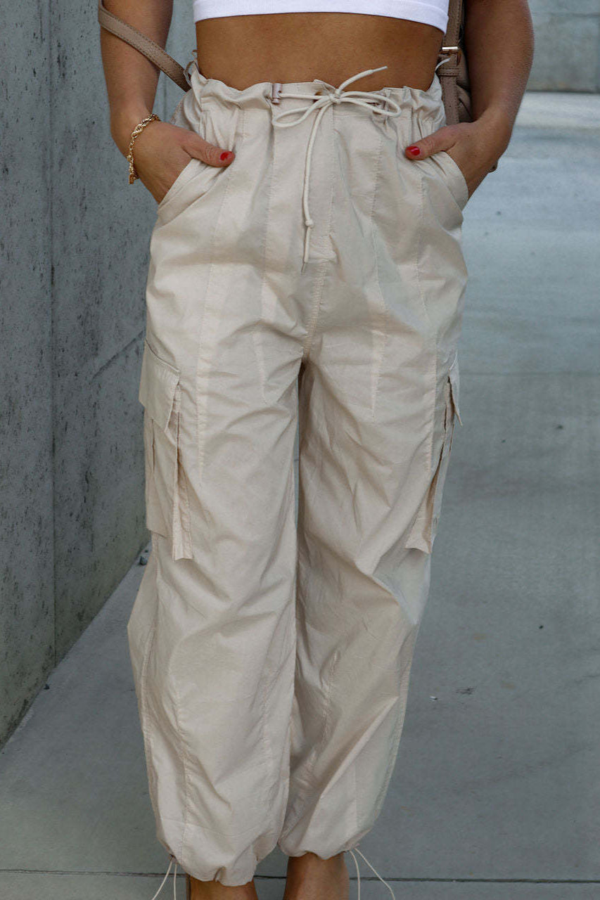 Street Style Drawstring Cargo Pant image 1
