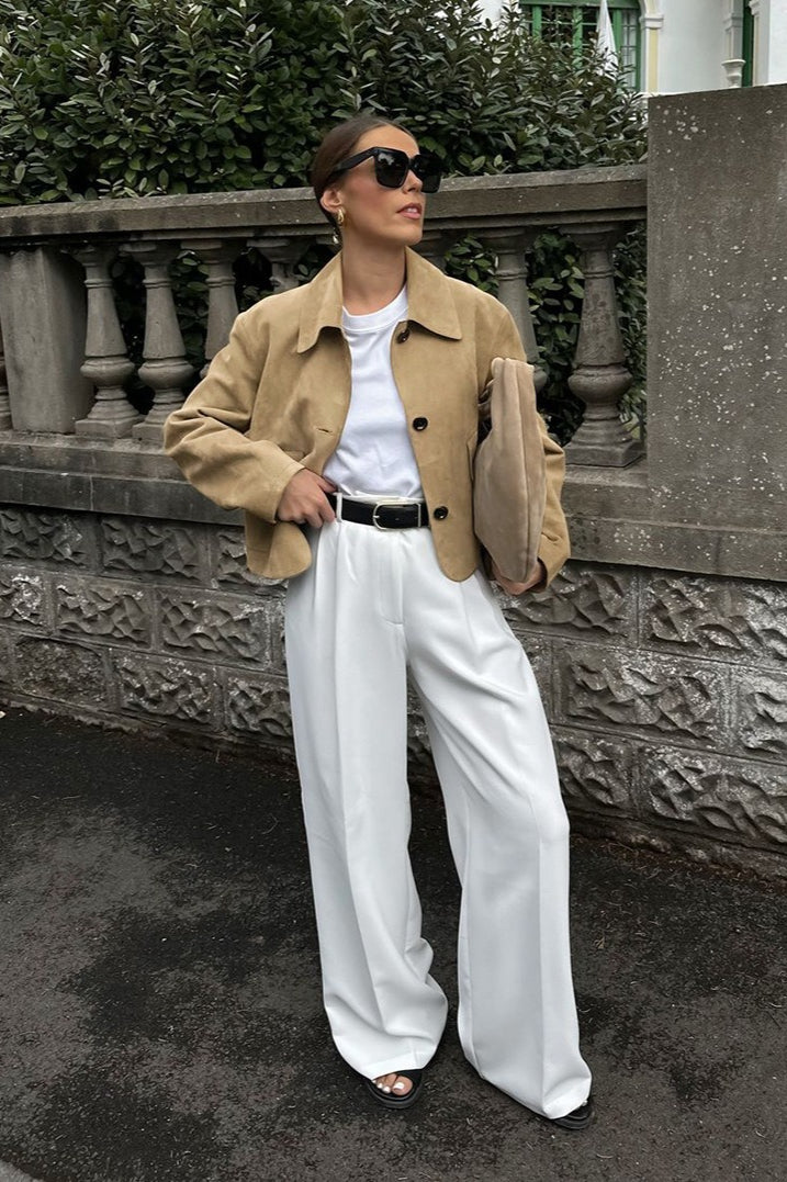 Casual Brown Suede Jacket image 2