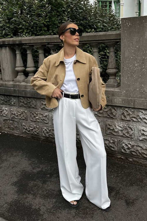 Casual Brown Suede Jacket image 2