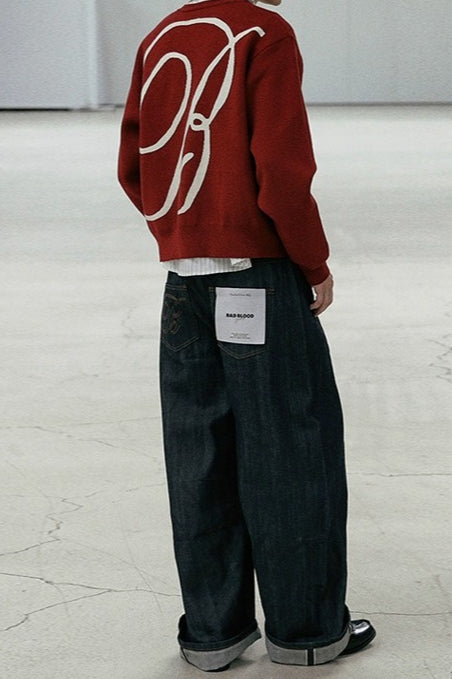 Casual Vintage Crew Neck Sweater image 14