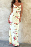 Floral Print V-neck Sleeveless Maxi Dress image 1