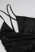 Sexy Halter Neck Crisscross Split Maxi Dress Party Dress image 3