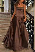 Sexy Cami Slim Fit Back Tie Long Prom Dress image 10