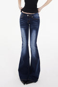 Low Waist Long Flare Jeans image 8