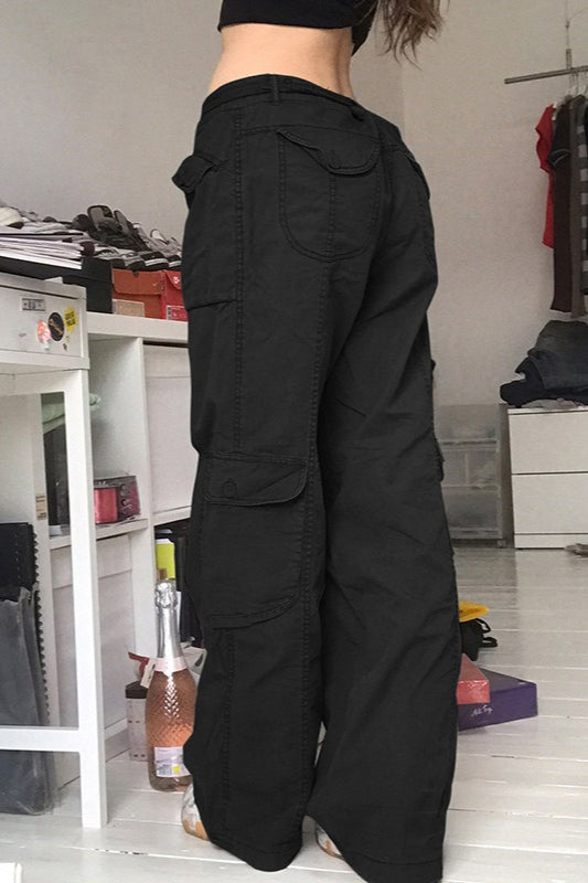 Casual Vintage Cargo Loose Straight Jeans image 6