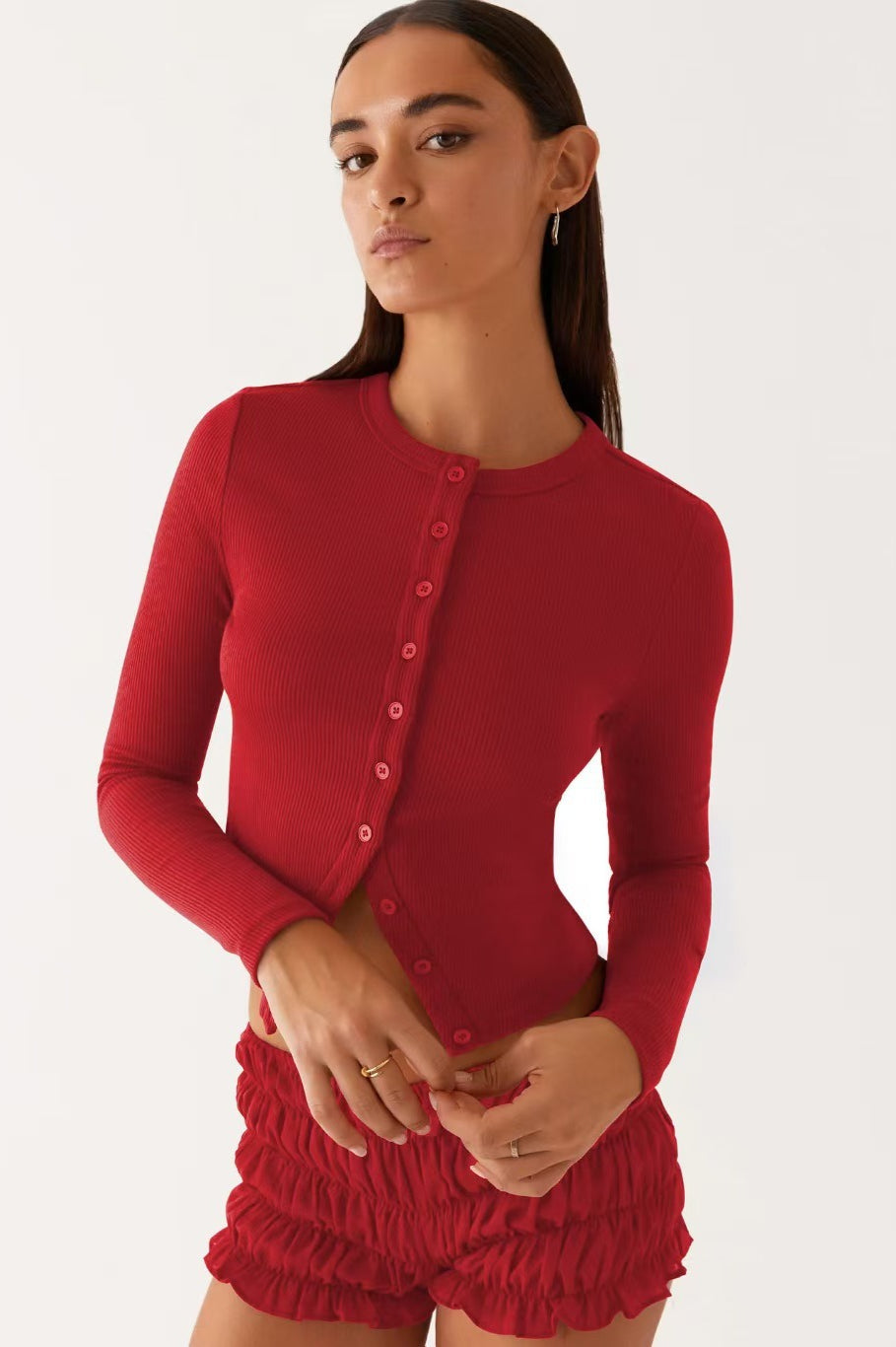 Minimalist Button Cardigan image 15