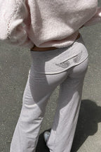 Solid Sequin Wing Graphic Relaxed Hoodie image 8