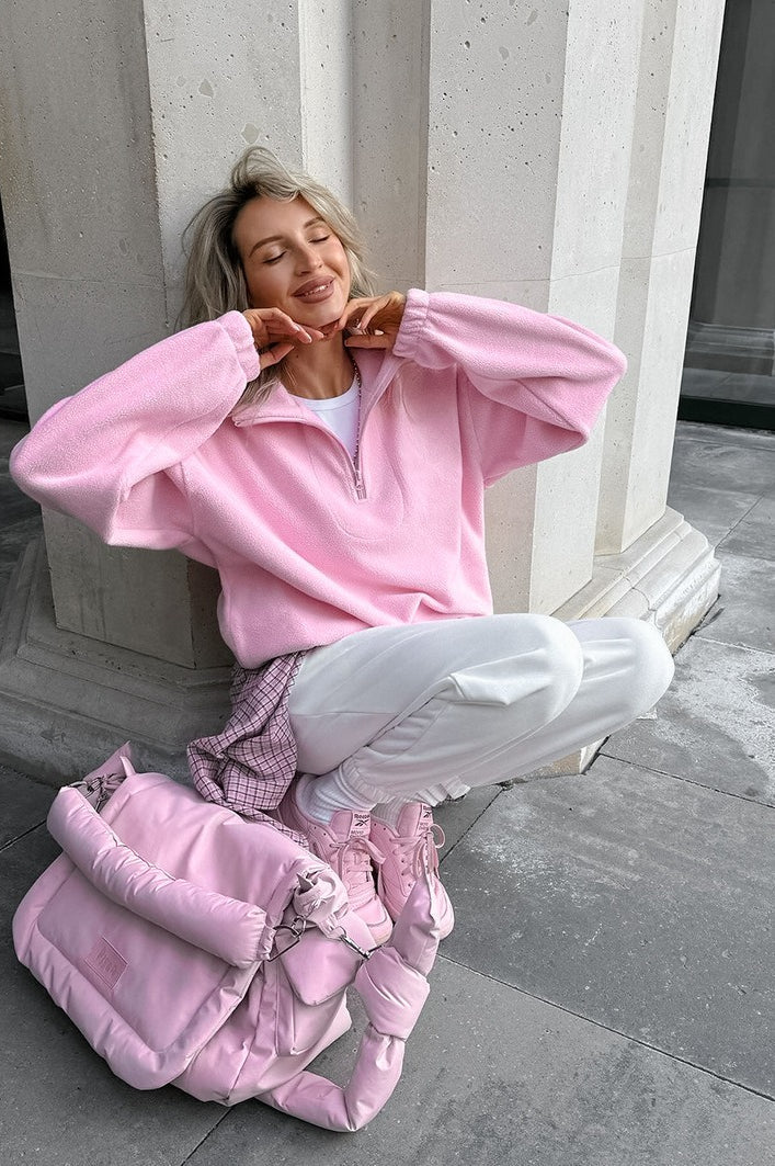 Oversized Fleece Collar Hoodie image 3