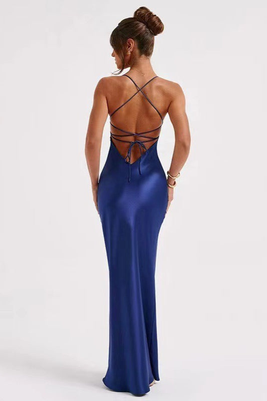 Back Tie Spaghetti Strap Formal Dress image 6