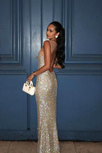 Sparkling Sleeveless Bodycon Maxi Dress image 2