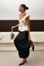 Elegant Ruffled Polka Dot Blouse image 4