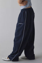 Elastic Waist Loose Fit Casual Pants image 9