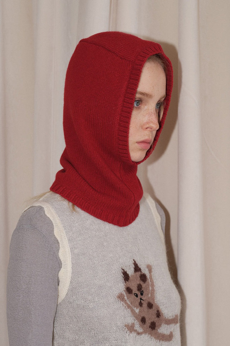 Wool Balaclava One-Piece Warm Knitted Hat image 4