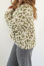 Leopard Print Tie-Front Knit Cardigan image 4