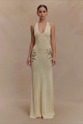 Elegant U Neck Solid Sweater Dress image 1