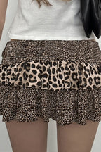 Leopard Patchwork Mini Skirt image 2