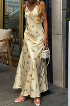 Chic V Neck Lace Insert Cami Everyday Maxi Dress image 3