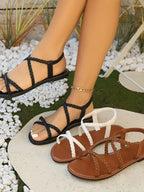 Florence Strappy Sandals styled for Avrienne