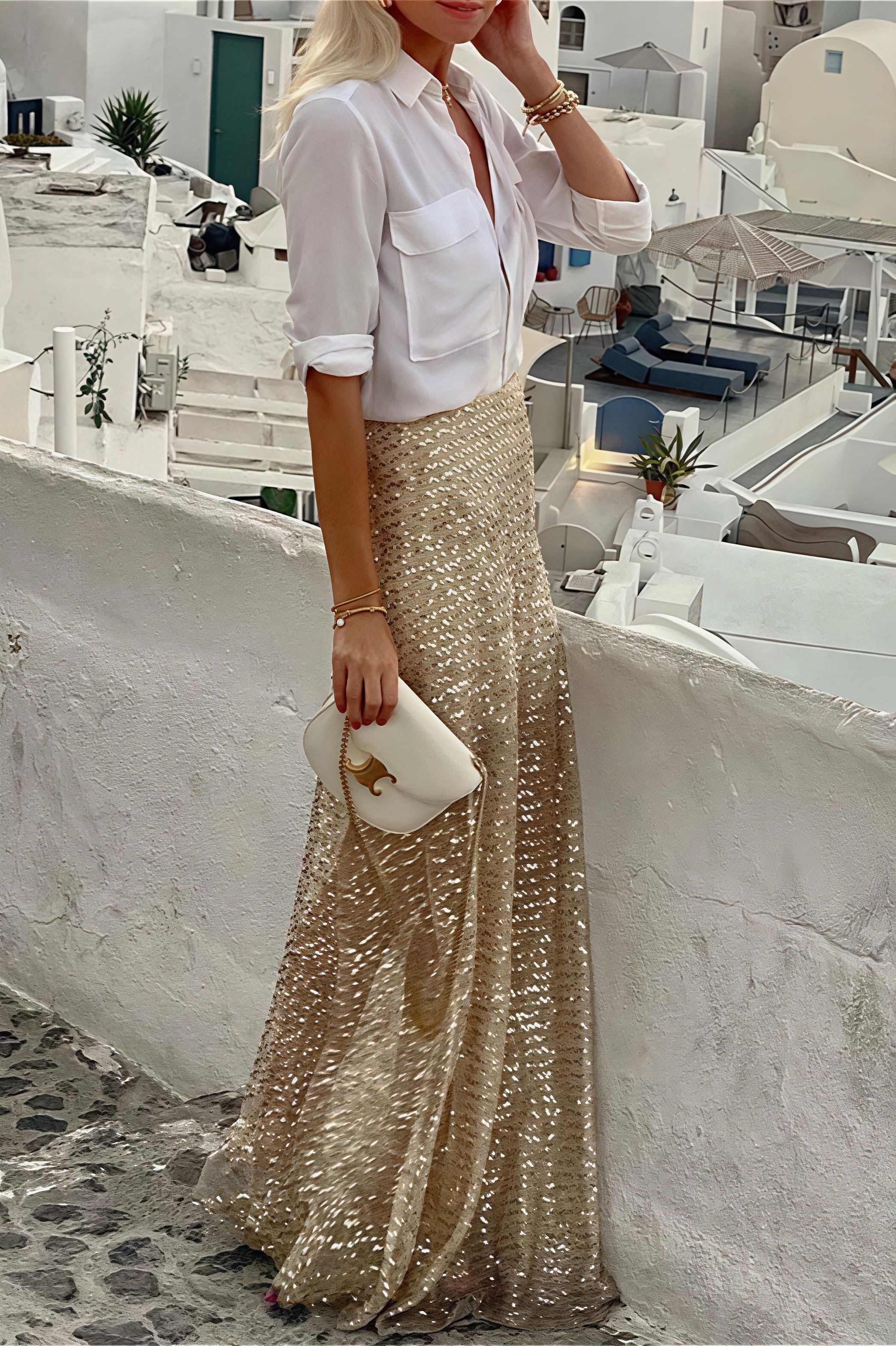 Sequins High-Waisted Maxi Skirt image 2