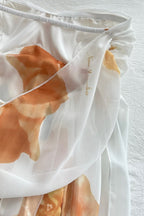 Floral Backless Halter Maxi Dress image 6
