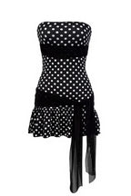 Strapless Tie Polka Dot Mini Dress image 5