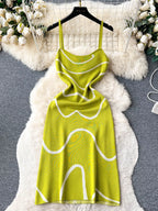 Romy Knit Midi Dress detail view styled for Avrienne