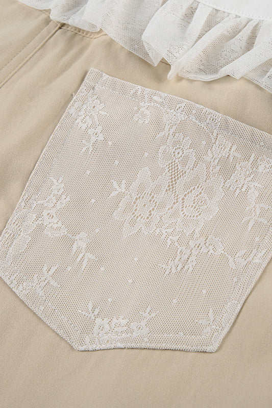 Lace-Panel Loose-Fit Cargo Pant image 6