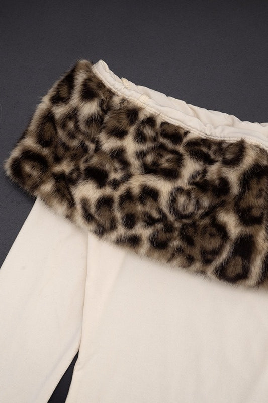 Sexy Asymmetric Fuzzy Off Shoulder Long Sleeve Tee image 7