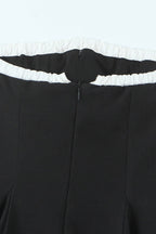 Contrast Bustier Lace-up Back Cocktail Dress image 5