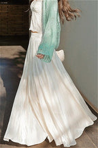 Mermaid Shiny Acetate Like Maxi Skirt image 6