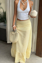 Striped Colorblock High Waist Pencil Skirt image 1