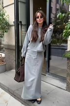 Loose Basic Knit Pullover Sweater image 11