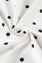 Vintage Polka Dot Lace V-Neck Bodycon Maxi Dress image 4