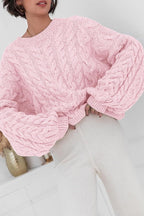Vintage Chunky Knit Cable Sweater image 5