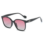 Solene Gradient Sunglasses detail view styled for Avrienne