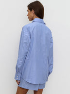 Chic Striped Cotton Casual Set  Blouse image 4