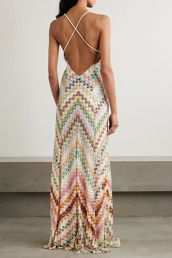 Placement Print Bodycon Boho Dress image 2