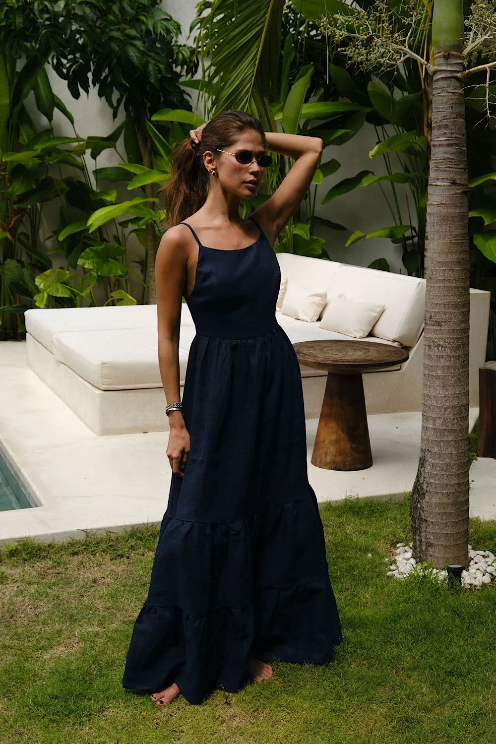 Strappy Tiered Maxi Boho Dress image 8