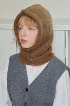 Solid Color Wool Blend Balaclava One-Piece Warm Knitted Hat image 12
