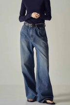 High Waist Black Wide Leg Jean image 1