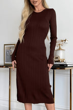 Casual Long Sleeve Knit Sweater Dress image 1