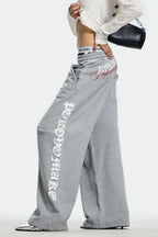 Loose Dropped Shoulder Sweat Pants image 3